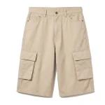 Beige Knee Length Karl Kani Cargo Shorts