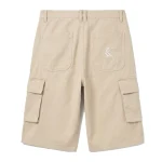 Beige Knee Length Karl Kani Cargo Shorts -back