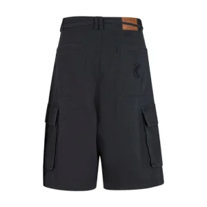 Black Denim Karl Kani Baggy Shorts-back