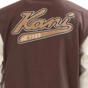 Brown Karl Kani College Jacke-back