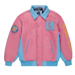 Karl Kani Alexandria Jacke in Pink and Blue