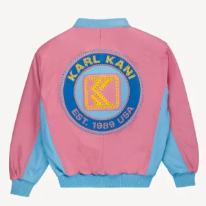 Karl Kani Alexandria Jacke in Pink and Blue-back