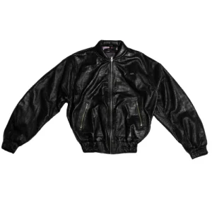 Karl Kani Black Port Royal Leather Jacke