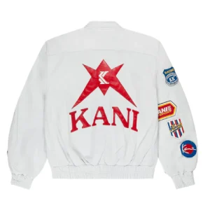 Karl Kani Cross Keys White Jacke-back
