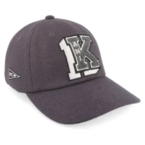 Karl Kani Retro Patch Wool Blend Anthracite Grey Cap