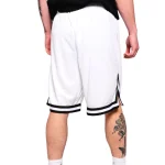 White Karl Kani Signature Mesh Shorts-back