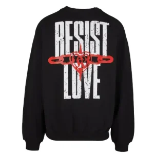 Black Karl Kani Signature Resist Love Crew Sweater -back