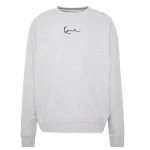 Grey Karl Kani Herren Signature Crew Sweater