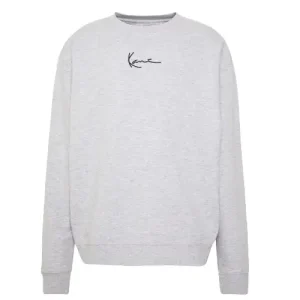 Grey Karl Kani Herren Signature Crew Sweater