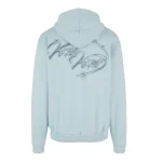Karl Kani Authentic Star Logo Light Blue Hoodie-back