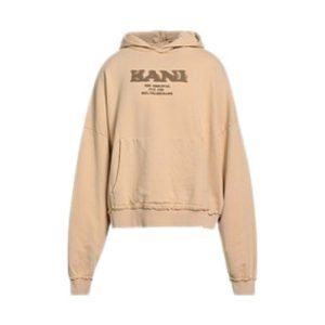 Karl Kani Beige Hoodie in beiger Farbe mit modernem Streetwear-Design.