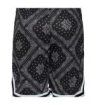 Karl Kani Black SIGNATURE PAISLEY Shorts with stylish paisley pattern and comfortable streetwear fit
