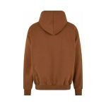 Karl Kani College Signature Brown Hoodie featuring bold varsity-style logo, kangaroo pocket, and relaxed streetwear fit.