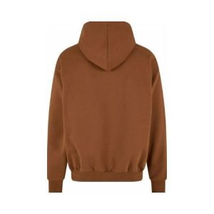 Karl Kani College Signature Brown Hoodie featuring bold varsity-style logo, kangaroo pocket, and relaxed streetwear fit.