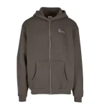 Karl Kani Chest Signature Zip Hoodie Grey