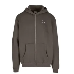 Karl Kani Chest Signature Zip Hoodie Grey