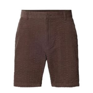 Karl Kani Chocolate Straight Fit Shorts in Braun mit strukturiertem Stoff und klassischem Straight-Fit-Schnitt für Herren Streetwear.