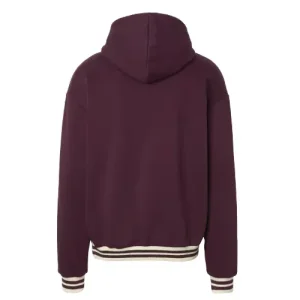 Karl Kani Cursive Varsity Oversized Dark Red Hoodie-back