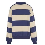 Karl Kani Dark Blue Sand Heritage Stripe Sweater-back