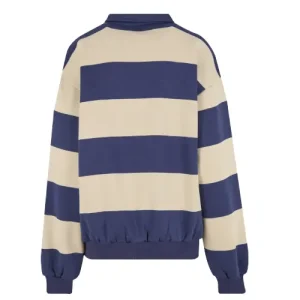 Karl Kani Dark Blue Sand Heritage Stripe Sweater-back