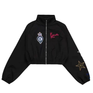 Karl Kani Lyte Black Cropped Bomber Jacke