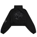 Karl Kani Lyte Black Cropped Bomber Jacke-back