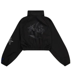 Karl Kani Lyte Black Cropped Bomber Jacke-back