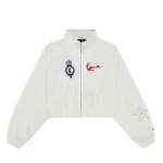 Karl Kani Lyte White Cropped Bomber Jacke