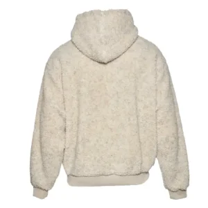 Karl Kani Metal Signature Teddy Hoodie White-back