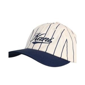 Karl Kani Pinstripe light pink Cap in modernem Streetwear-Design