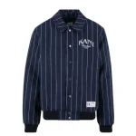 Karl Kani Pinstrips Dark Blue Bomber Jacke