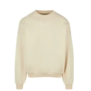 Karl Kani Small Signature Crew Sweater in Sand