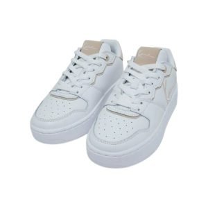 Karl Kani UP LOGO white beige Sneakers in modernem Streetwear Design