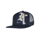 Karl Kani UNISEX RETRO Cap Blue classic streetwear cap with adjustable strap and curved brim in blue color