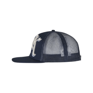 Karl Kani UNISEX RETRO Cap Blue classic streetwear cap with adjustable strap and curved brim in blue color