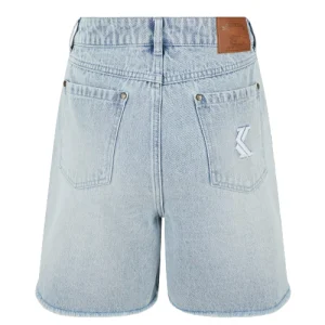 Light Blue Karl Kani Denim Shorts-back