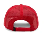 Red Karl Kani Trucker Cap in Rot und Weiß mit gesticktem Karl-Kani-Logo und atmungsaktivem Mesh-Rücken