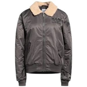 Karl Kani Black Bomber Jacket – Detailaufnahme Material und Verarbeitung