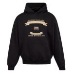 Karl Kani Black Metal Plate Hoodie in Schwarz mit Metall-Logo
