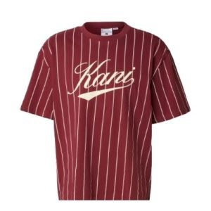 Karl Kani Dark Red Print T-Shirt in Dunkelrot mit auffälligem Print im Streetwear-Stil