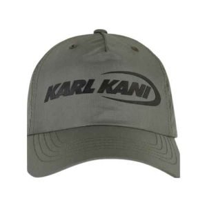 Karl Kani Cap in Dark Green mit großem Frontlogo und gebogenem Schirm