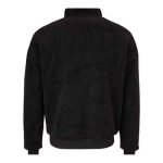 Karl Kani Sweater in Black aus schwarzem Fleece mit hohem Stehkragen