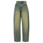 Karl Kani Baggy Relaxed Fit Jeans in Blue Green