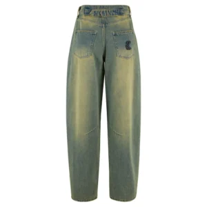 Karl Kani Baggy Relaxed Fit Jeans in Blue Green back