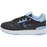 Karl Kani Black and Light Blue Trainer Sneakers