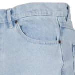 Karl Kani OG Baggy Paint Splatter Bleached Blue Jeans-front pocket