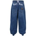 Karl Kani Plate Baggy Five Pocket Indigo Jeans back