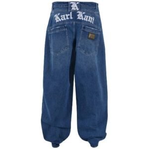 Karl Kani Plate Baggy Five Pocket Indigo Jeans back