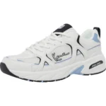 Karl Kani Prime Runner White and Sky Blue Sneakers-side