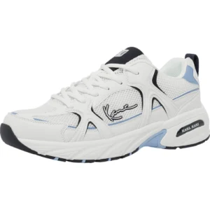 Karl Kani Prime Runner White and Sky Blue Sneakers-side
